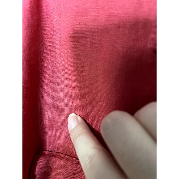 Marc New York Linen Button Shirt Women's Size Large Lagenlook Boxy Nautical - Picture 5 of 10